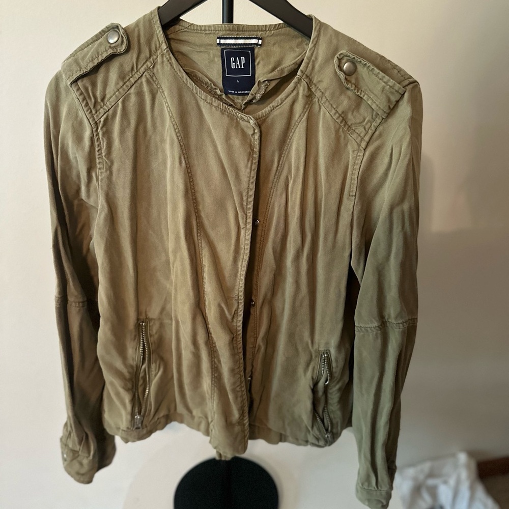 GAP Khaki Green Casual Jacket